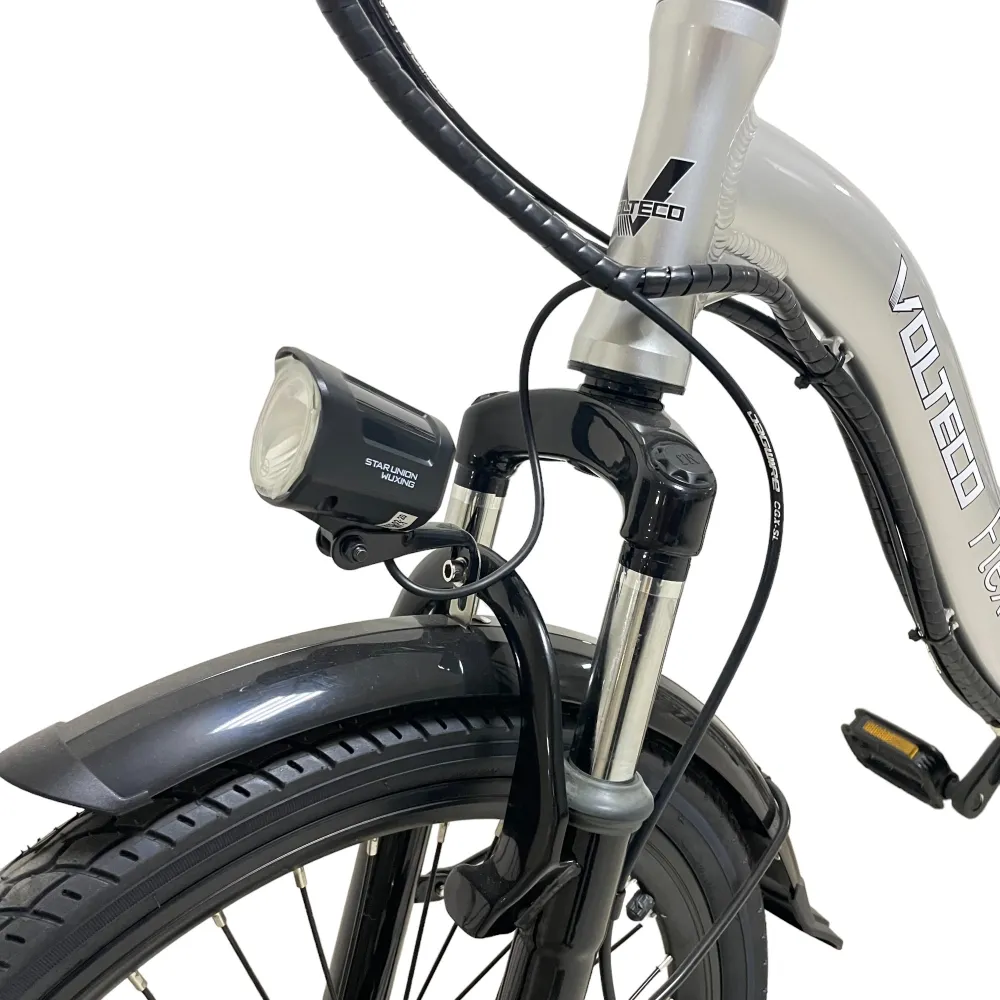 Электровелосипед Volteco FLEX серебристый 12